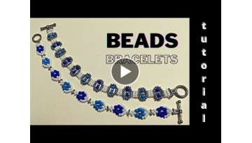 beaded bracelets design.easy beading patterns. beginners TUTORIAL